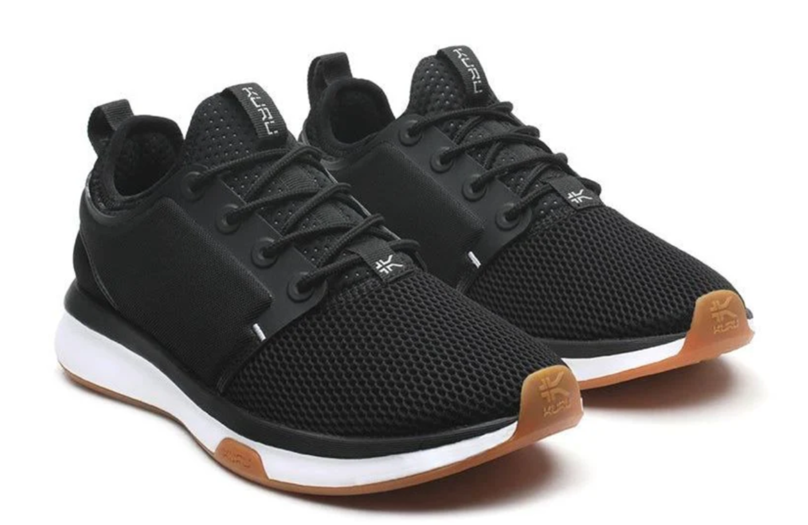 Kuru Womens Atom Athletic Sneaker Size 12 Eu 44 Jet Black White Gum Nib